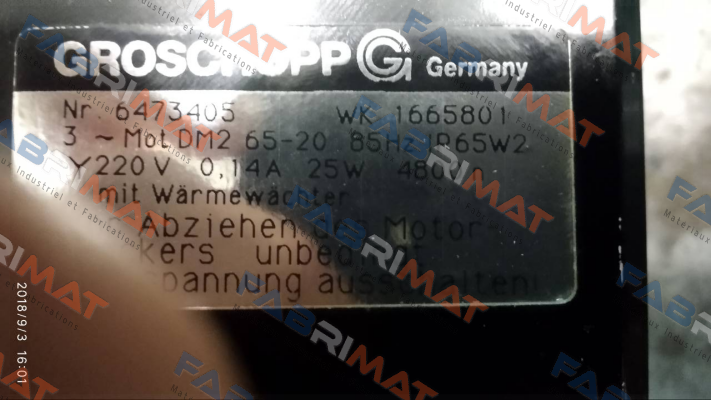 Groschopp-DM2 65-20  OEM  price