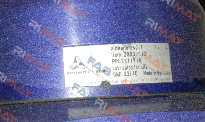 Wittenstein-XP+ 040G-MF1-4-0K0 price