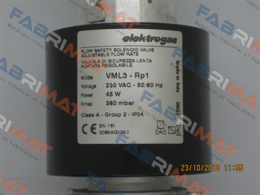 Elektrogas-VML-3-RP1 - 230 VAC - 50/60 Hz - 360 mbar (stock) price