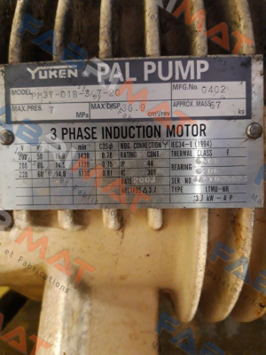 Yuken-PM 37 -01B -3.7-20 obsolete, replacement   PM37-01B-3,7-30 price