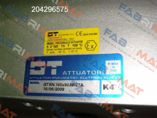 GT Attuatori-GTXN.160x90.DA.NP27A.F10/F12.000 / 58045 price
