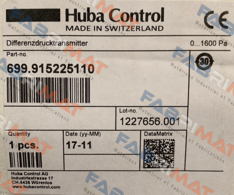 Huba Control-699.915225110 price