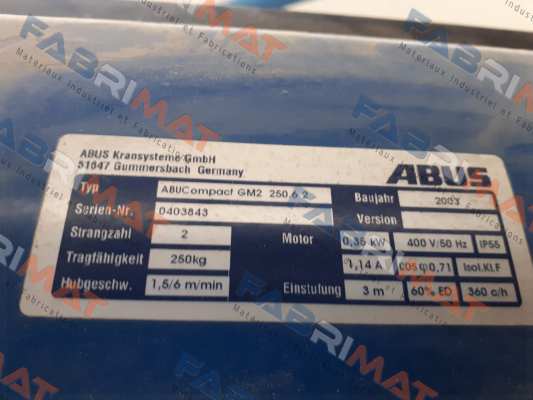 Abus-ABUCompact GM2 250.6-2 price