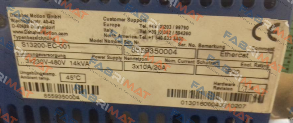 Danaher Motion-S13200-EC-001 price