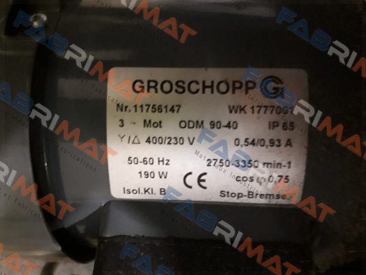 Groschopp-ODM90-40B/Z14 (44,3:1) price