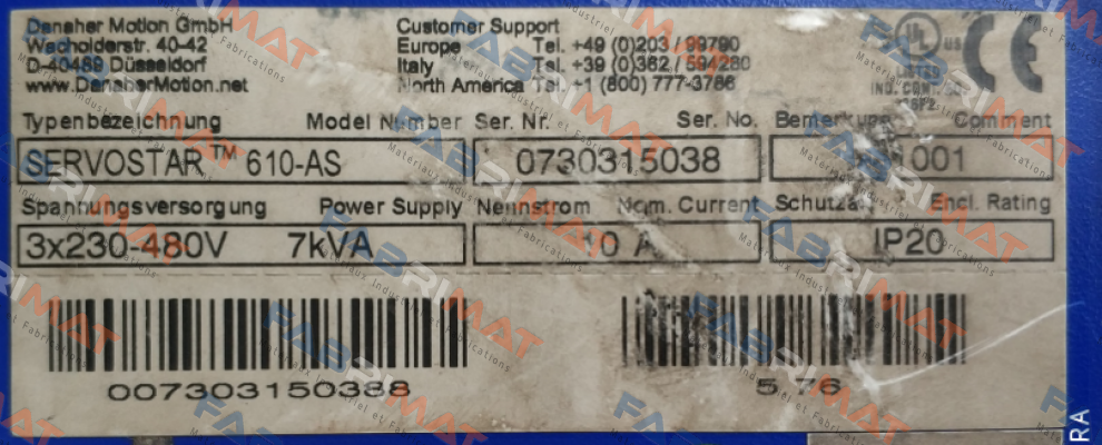 Danaher Motion-DE-90353-V2 price