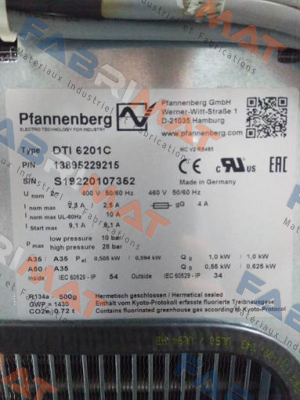 Pfannenberg-DTI 6201C price