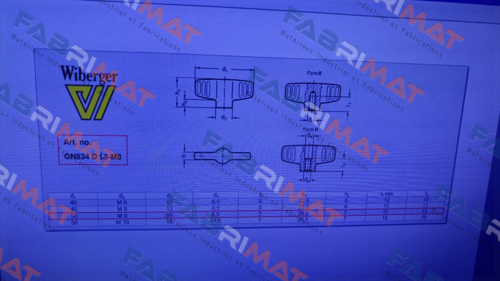 Wiberger-GN 834-58-M8-D-MT price