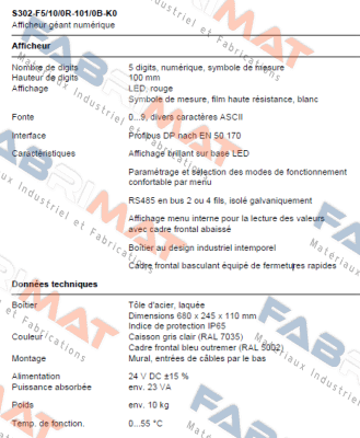 Siebert-S302-F5/10/0R-101/0B-K0 price