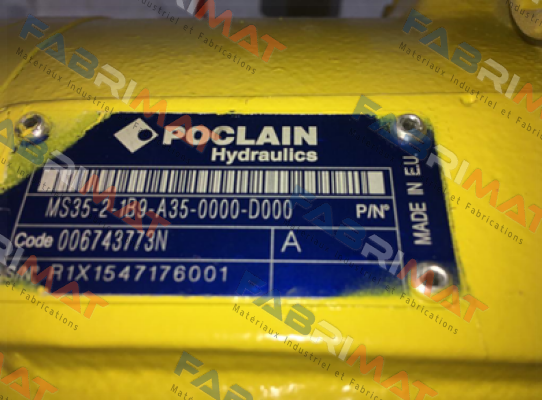 Poclain-MS35-2-1B9-A35-0000-D000 (006743773N) price
