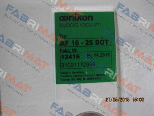 Leybold-12416  AF 16 - 25 DOT  Auspuff-Filter  Anschluss DN 25KF price