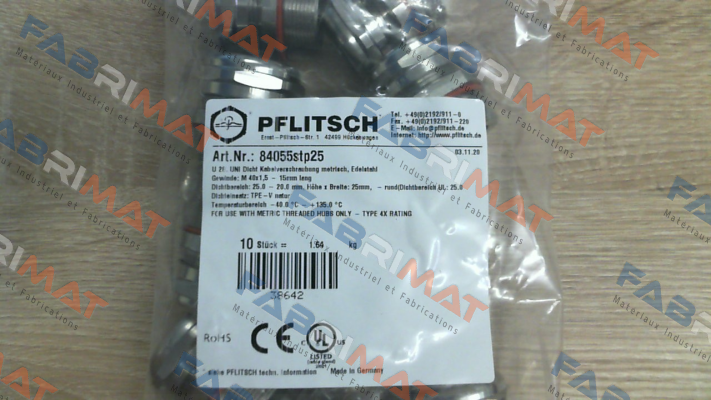 PFLITSCH-84055STP25 price