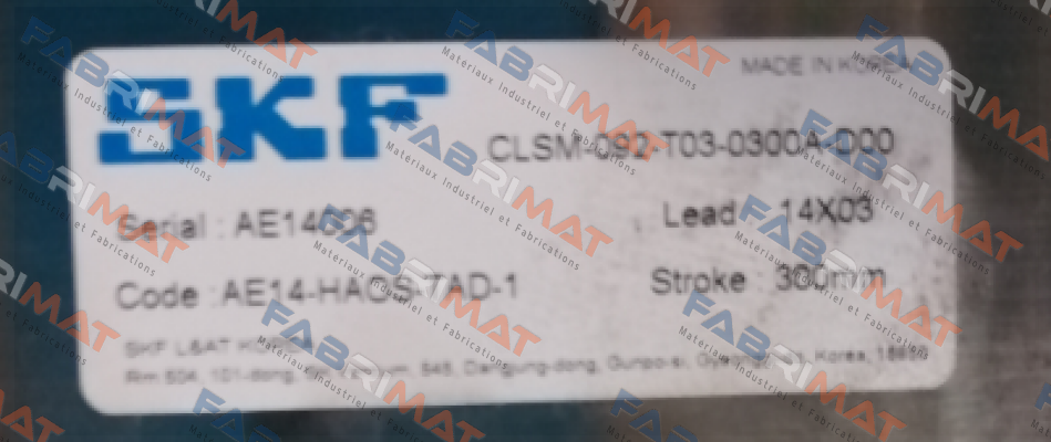 Skf-CLSM-092-T03-0300A-D00 (SK Z010115) price