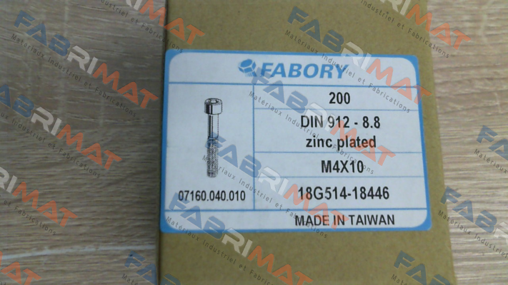 Fabory-07160.040.010 (pack x200) price