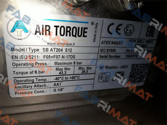 Air Torque-SC00060-6UF05F0711AZN price