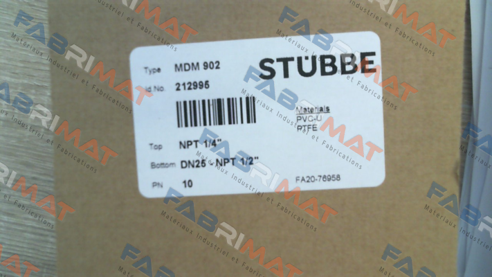 Stübbe-PN: 212995 Type:MDM902 price