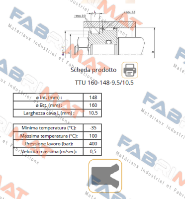 Guarnitec-TTU 160 148 9.5/10.5 price