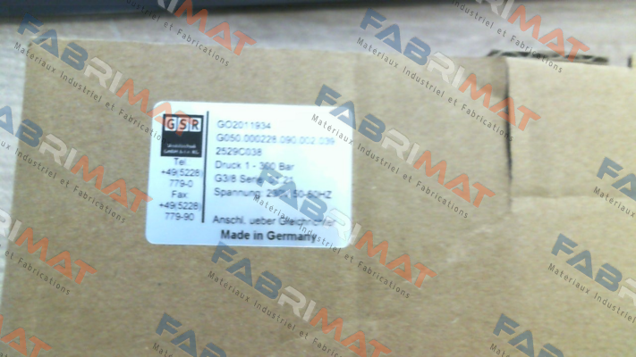 GSR-G050.000228.090.002.039, Type: 2529C038 price