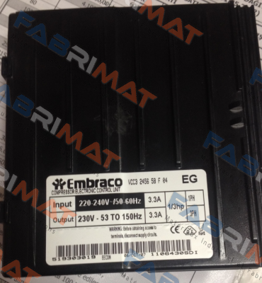 Embraco-VCC3 2456 58 F 04 price