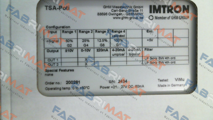 Imtron-200281 price