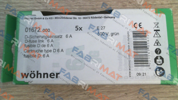 Wöhner-01672 (pack x5) price