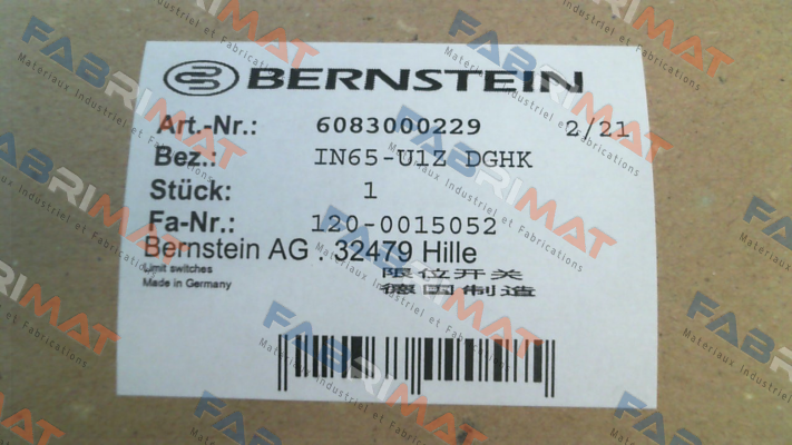 Bernstein-6083000229 \ IN65-U1Z DGHK price