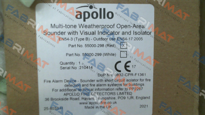 Apollo-55000-29 price