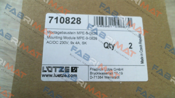 Luetze-710828 / MPE-9 250V KL price