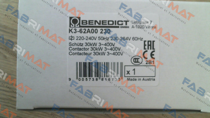 Benedict-K3-62A00 230 price
