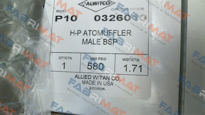 Alwitco-P10-580-0326010 price
