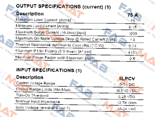 Crydom-5LPCV2475 5 VDC  price