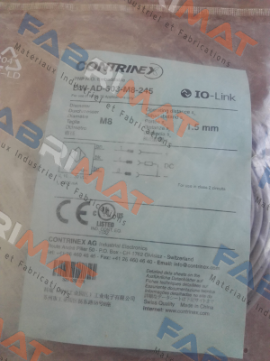 Contrinex-p/n: 320-520-129, Type: DW-AD-603-M8-245 price