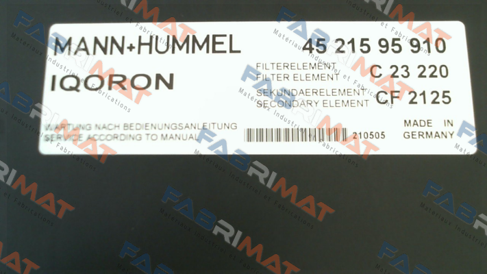 Mann Filter (Mann-Hummel)-4521595910 price