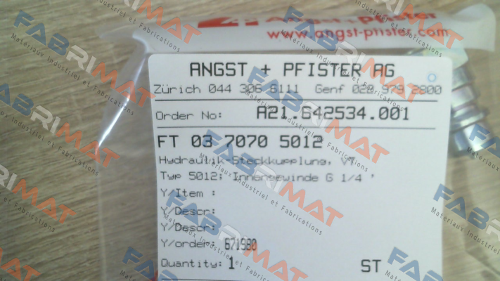 Angst-Pfister-0370705012 price