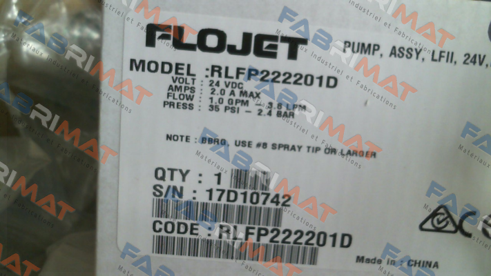 Flojet Pump-RLFP222201 price
