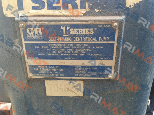 Gorman Rupp-SN: 1332719  price