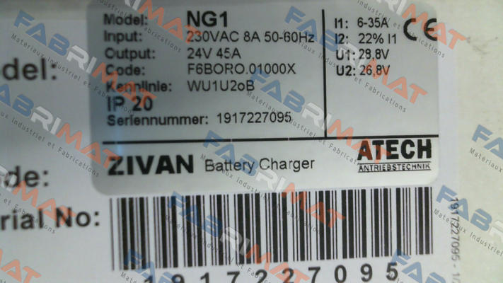 ZIVAN-F6BORO.01000X , type  NG1 230/24V 35 A price