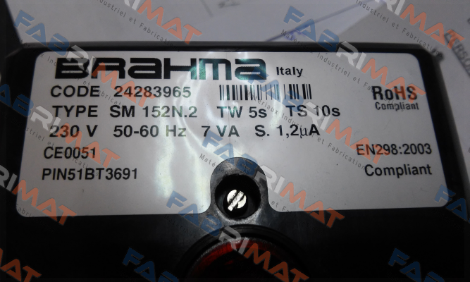 Brahma-24283965 / mod. SM152N.2 price