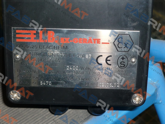 E.L.B Ex Gerate-F-201.87  price