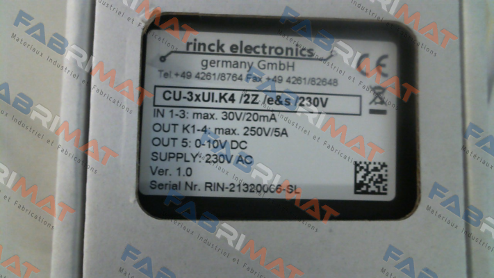 Rinck Electronic-CU-3xUI.K4/2Z/e&s/230V price