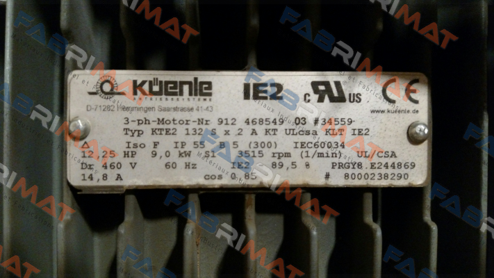 Küenle-KTE2 132 SX2A KT ULcsa KLT IE2 price