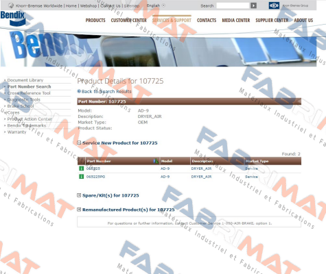 Bendix-065225 price