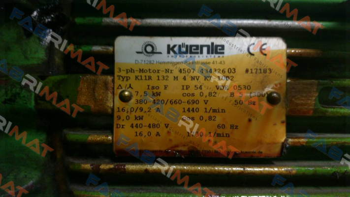 Küenle-K11R  132 M 4 NV KT-1002 oem  price