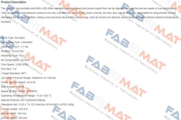 Gast-4AM-NRV-22B price