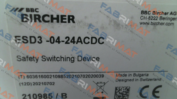 Bircher-210985 / ESD3-04-24ACDC price