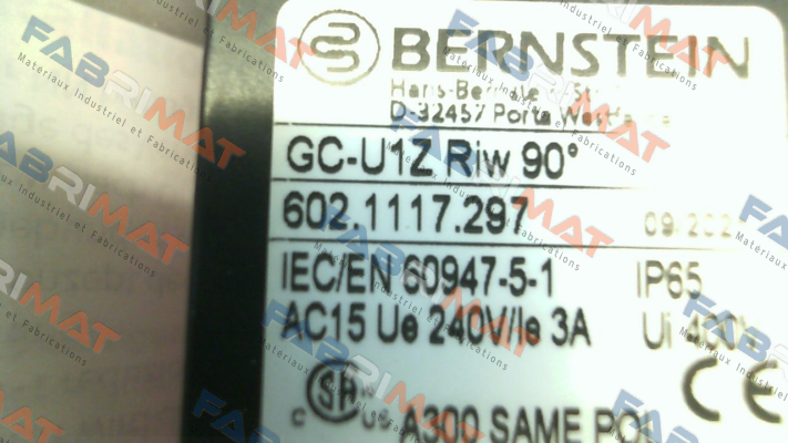 Bernstein-Art.No.6021117297 Type: GC-U1Z RIW 90 GR price
