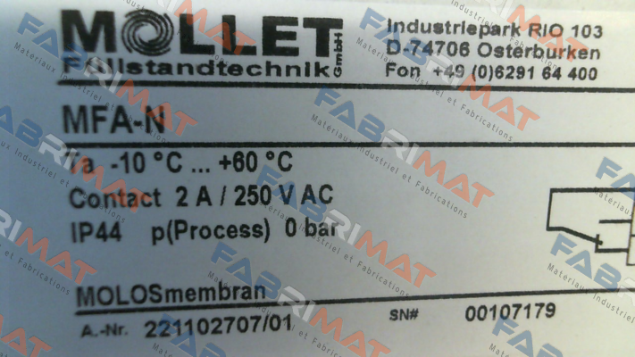 Mollet-MFA-N price