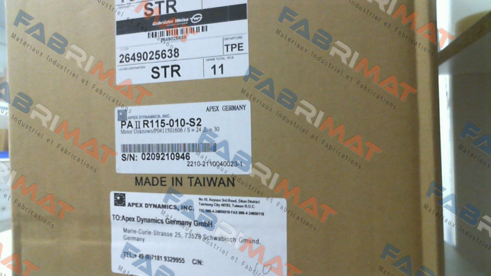 Apex Dynamics-PA2R-115-1ST-24-P0411501606 price