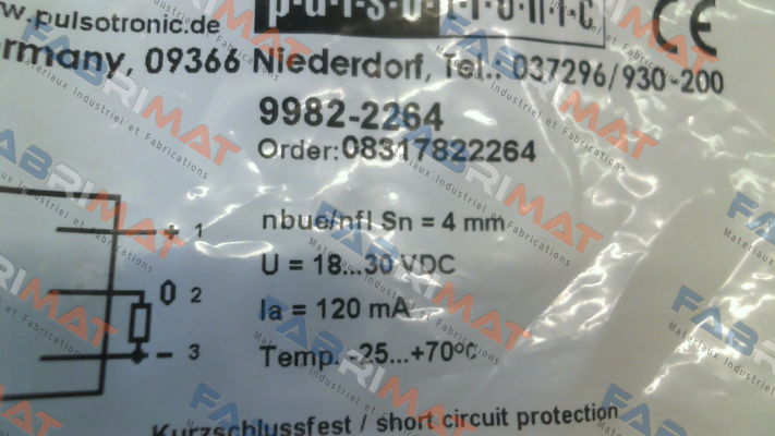 Pulsotronic-p/n: 08317822264, Type: KJ4-M12MN50-DPS-V1 price