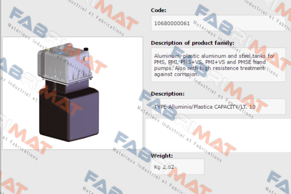 OMFB Hydraulic-106-800-00061 price